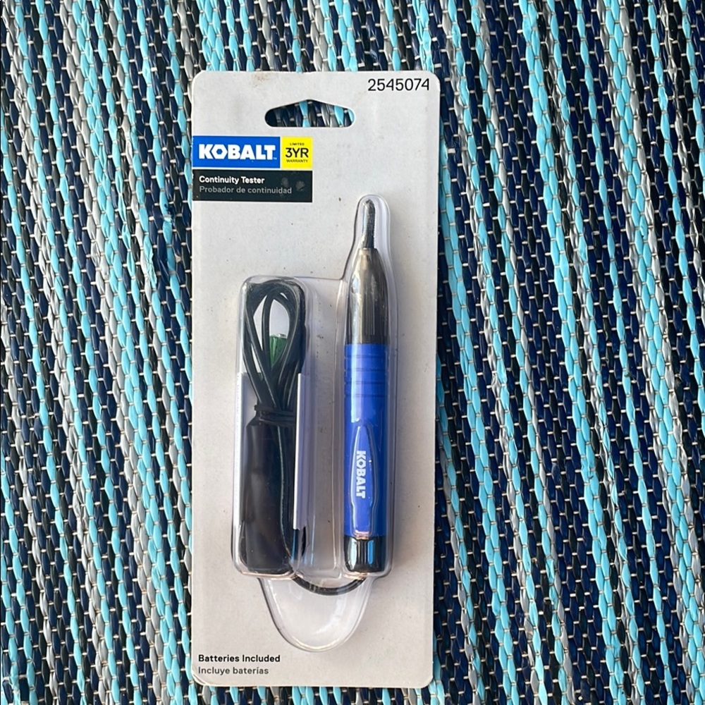 Kobalt Blue Continuity Tester, New in package